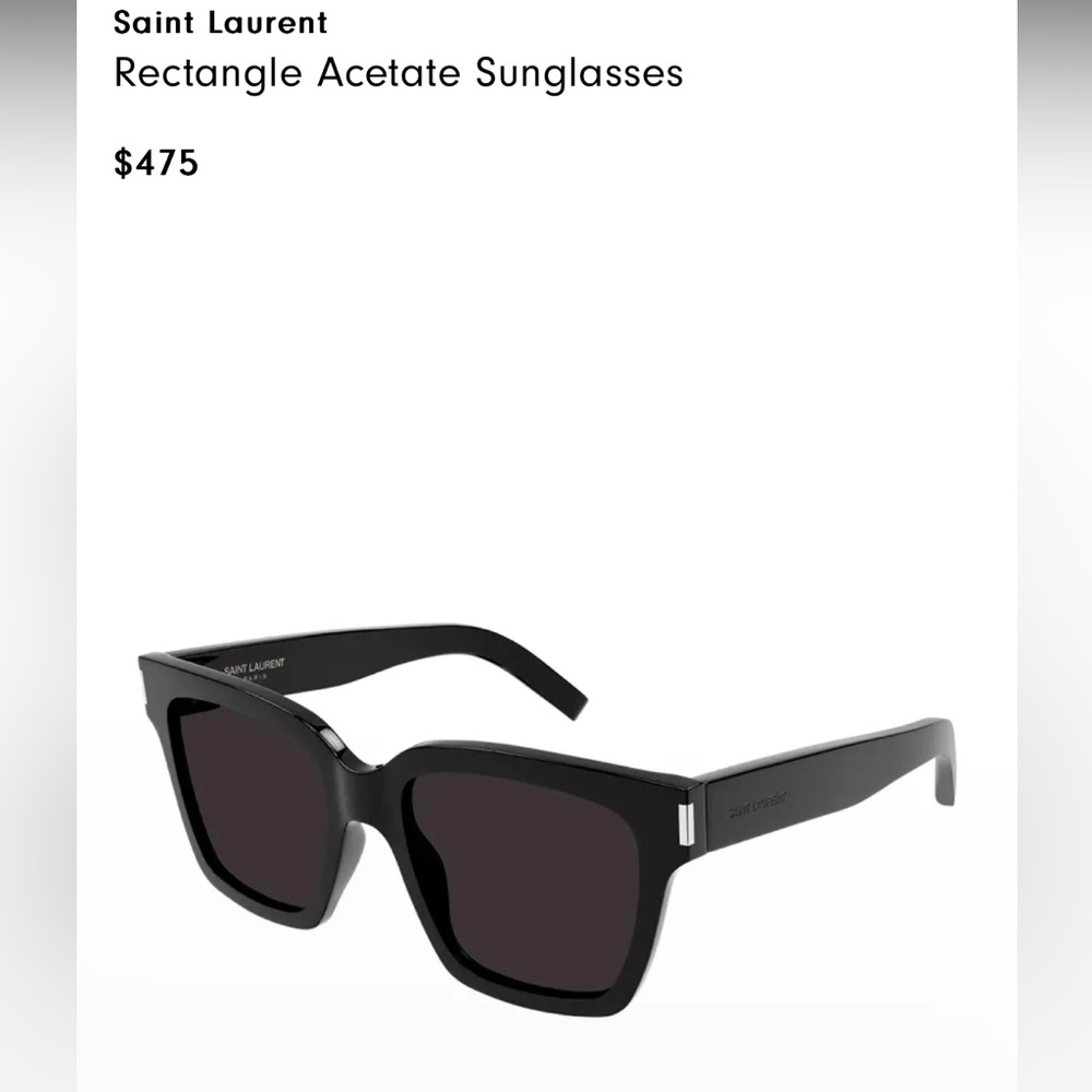 YSL Square Acetate Sunglasses